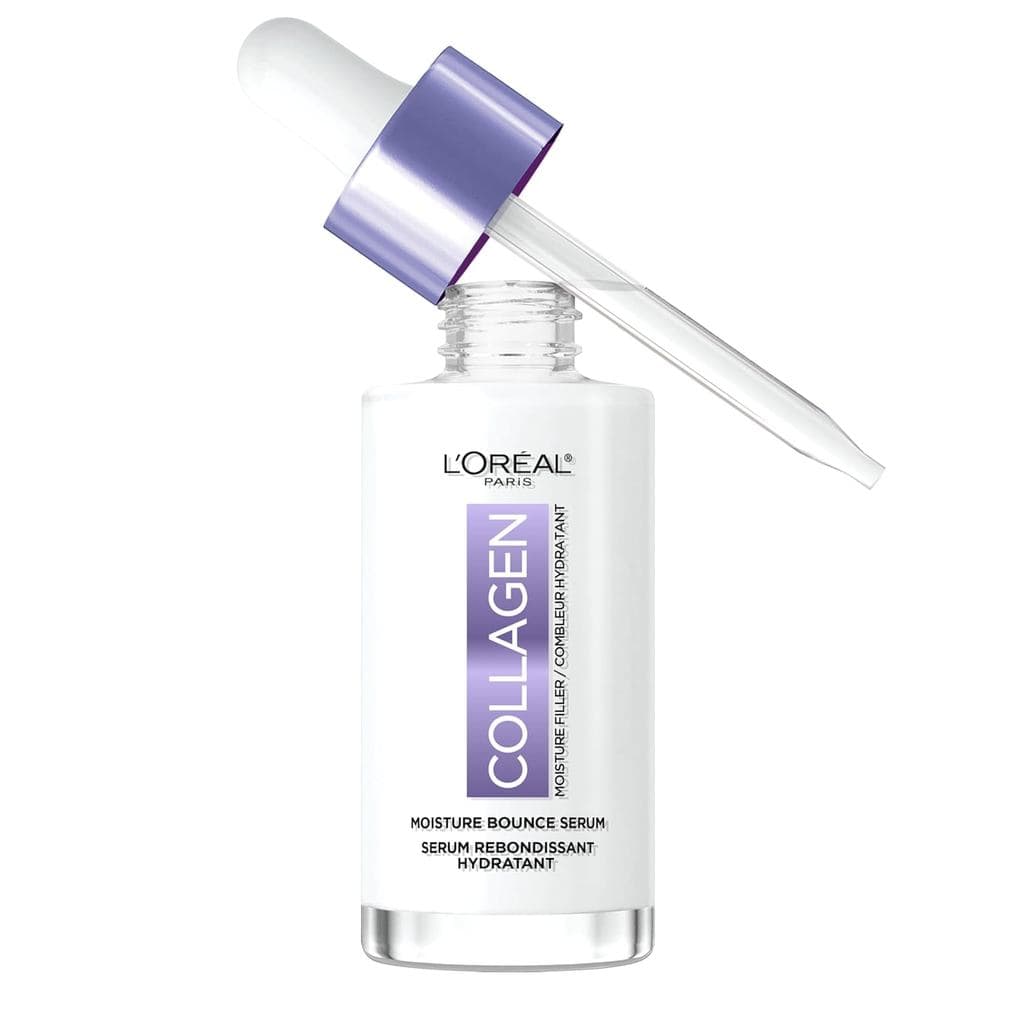 Sérum Facial L'Oreal Paris Collagen Moisture Filler Moisture Bounce, Sérum Iluminador com Colágeno, Glicerina e Esqualan