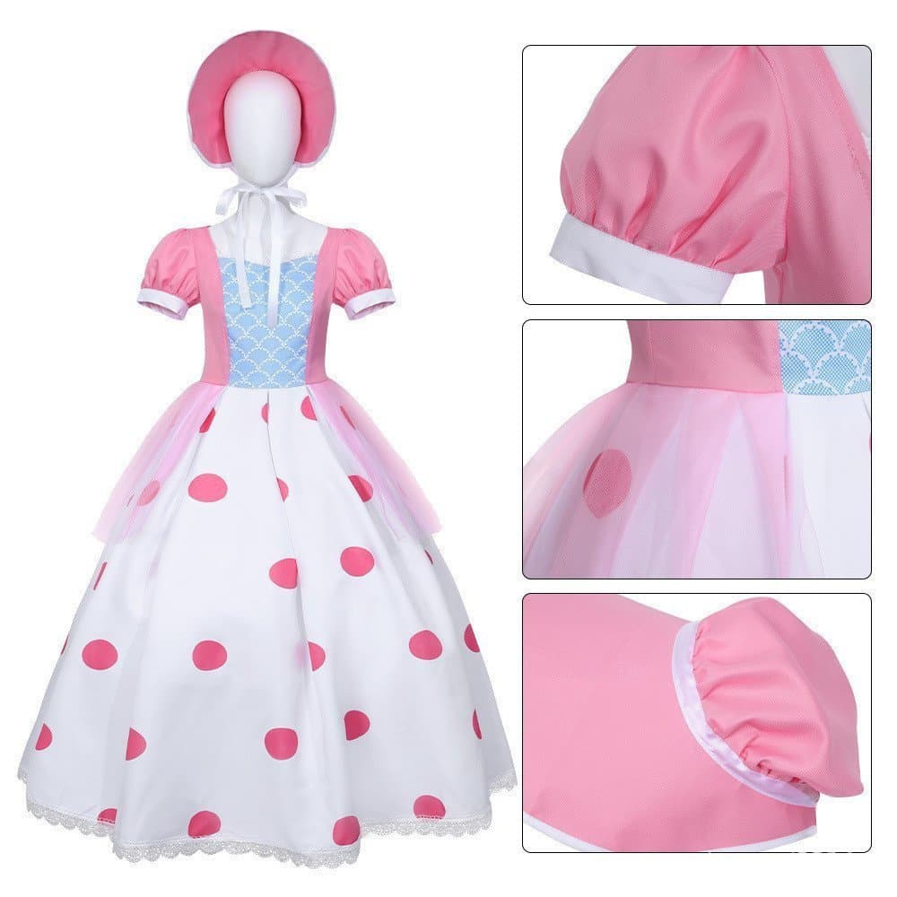 Novo traje de cosplay da Poppy de Toy Story 4, vestido longo de pastora, roupa de cosplay WMGJ JUFV