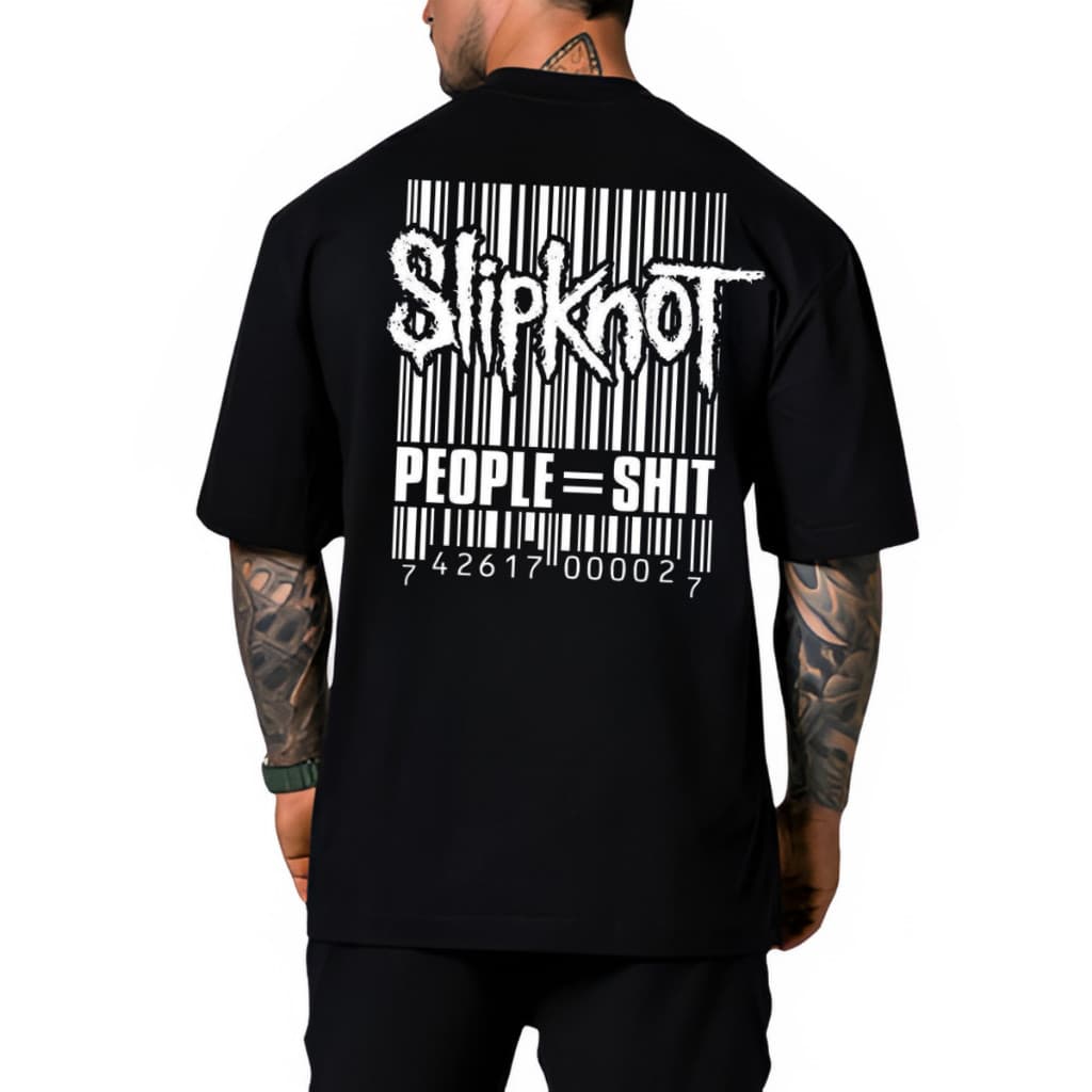 Camiseta Oversized Slipknot Streetwear Show Camisa Larga