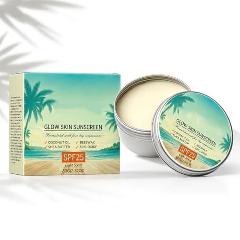Protetor Solar Natural Para Pele Fps25-Creme Mineral Com Óleo De Coco Orgânico E Manteiga De Karité Sensível , Hidratant