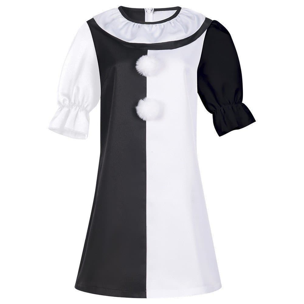 Fantasia de Palhaço Louco 2024 para Halloween e Natal, Fantasia de Terror para Personagem Feminina Cosplay UMS2 C