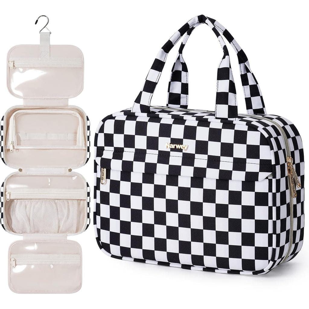 Narwey Bolsa de Higiene Pessoal Suspensa, Bolsas de Viagem para Mulheres, Grande Bolsa de Higiene para Viagem Feminina,