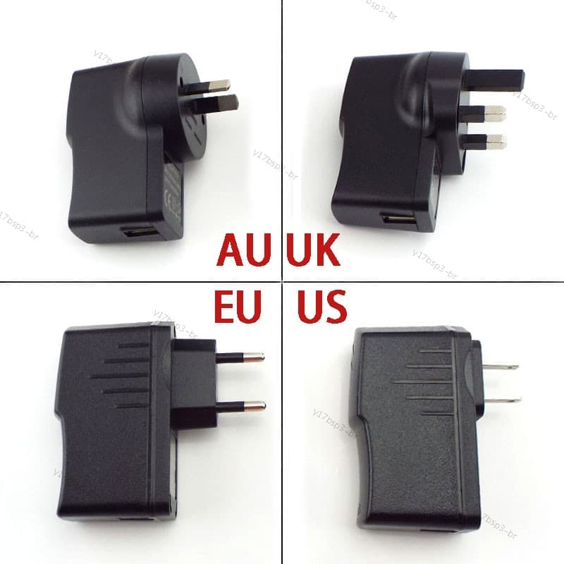 Fonte De Alimentação DC Para Porta USB 5V 1A 1000ma 2A 2000ma 3A 3000ma Adaptador Carregador Tipo A Carregamento @ 17