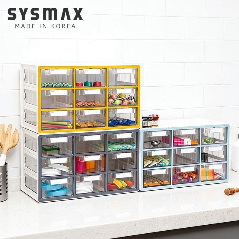 Coreia coreia SYSMAX caixa de armazenamento escritório mesa retangular compartimento cosmético gaveta prateleira