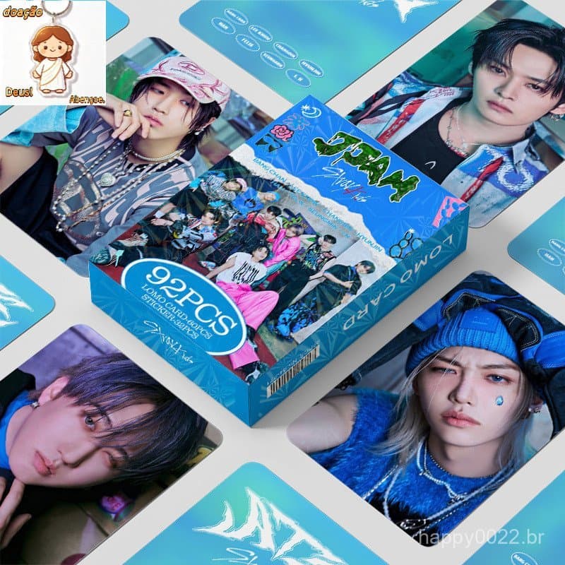 KPOP 92 Unidades/Caixa STRAYKIDS Photocards JJAM LOMO Cartão De Coleção