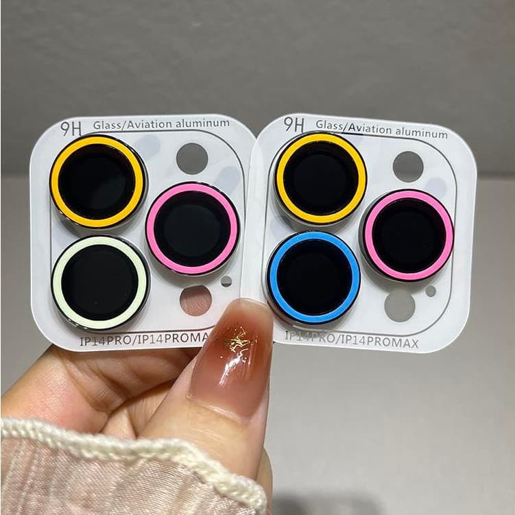 Película protetora luminosa de lente de celular, adequada para iPhone 16 15 14 13 12 11 pro max