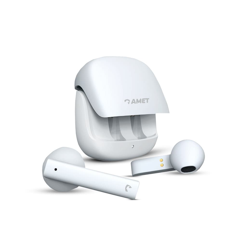 Fone Bluetooth TWS Amet Sound Go Sem Fio Bluetooth 5.4 Áudio Estéreo Microfone Integrado