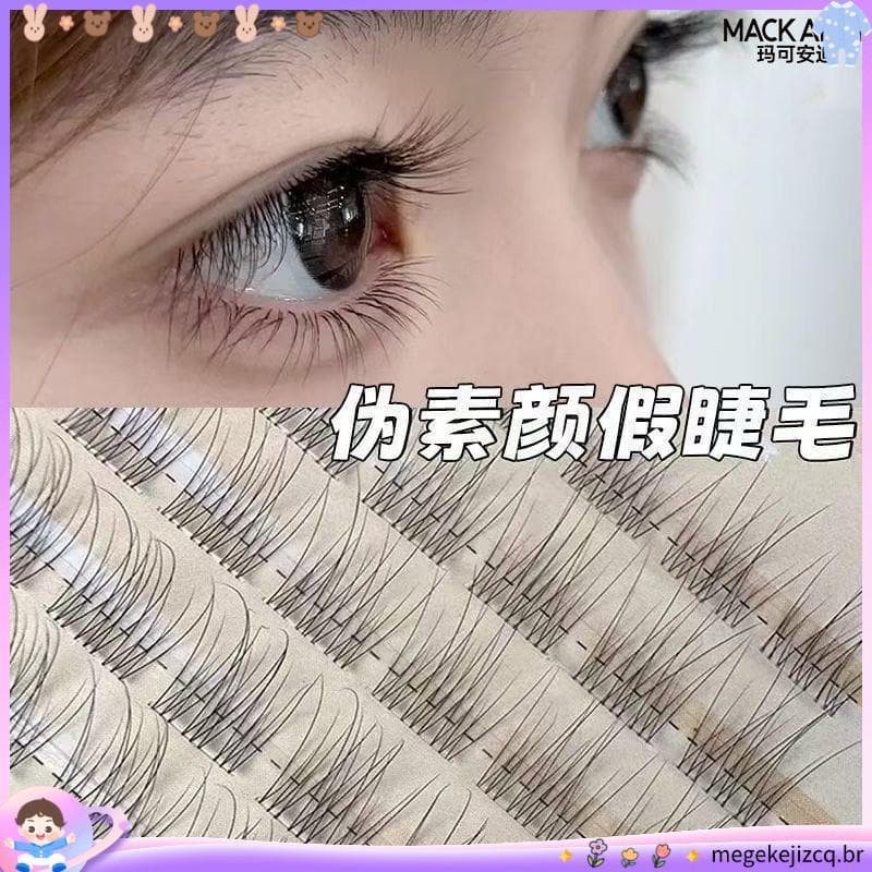 12.4.000 Pessoas Louvor Yu Shuxin Mesmo Estilo Cílios Postiços Rabo de Peixe Sem Cola Enxertados Mãe Simulação Natural S
