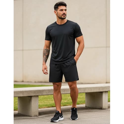 Conjunto Short Mauricinho e Camiseta Masculina – Ideal para Treino e Dia a Dia
