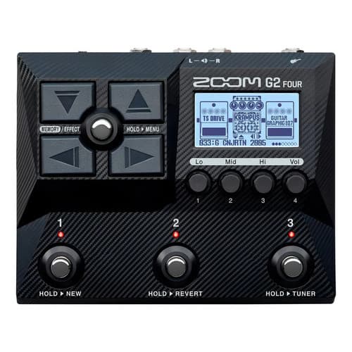 Pedaleira P/ Guitarra Zoom G2 Four C/ Modulo De Efeitos Preto