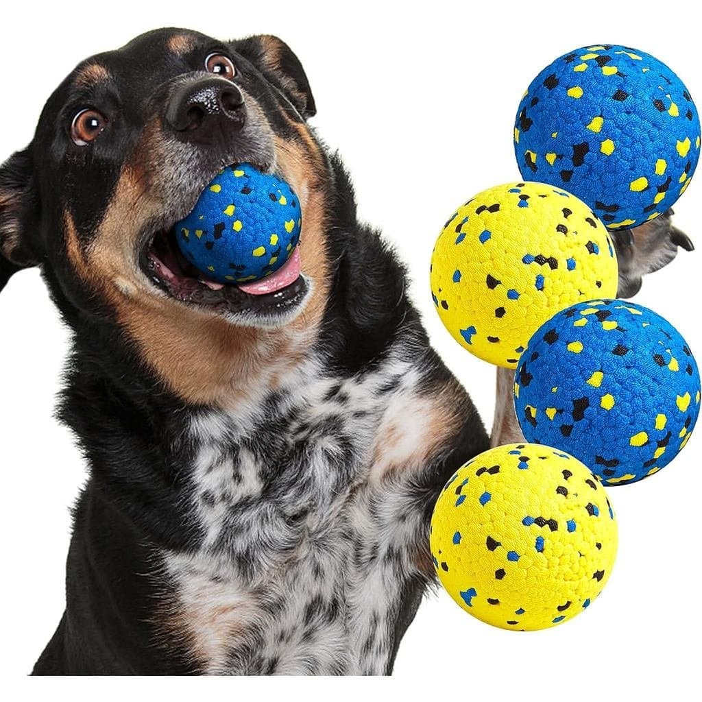 Bolas de Tênis para Cães, Brinquedos para Cães com Mordida Agressiva, Brinquedos Duráveis para Mastigar e Morder, Brinqu