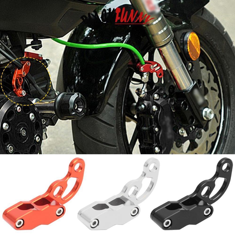 BLACKFUNNY Motocicleta CNC Frente Duplo Furo Linha De Freio Mangueira Braçadeira Titular Para YAMAHA MT07 R6 R3 MT 03/07
