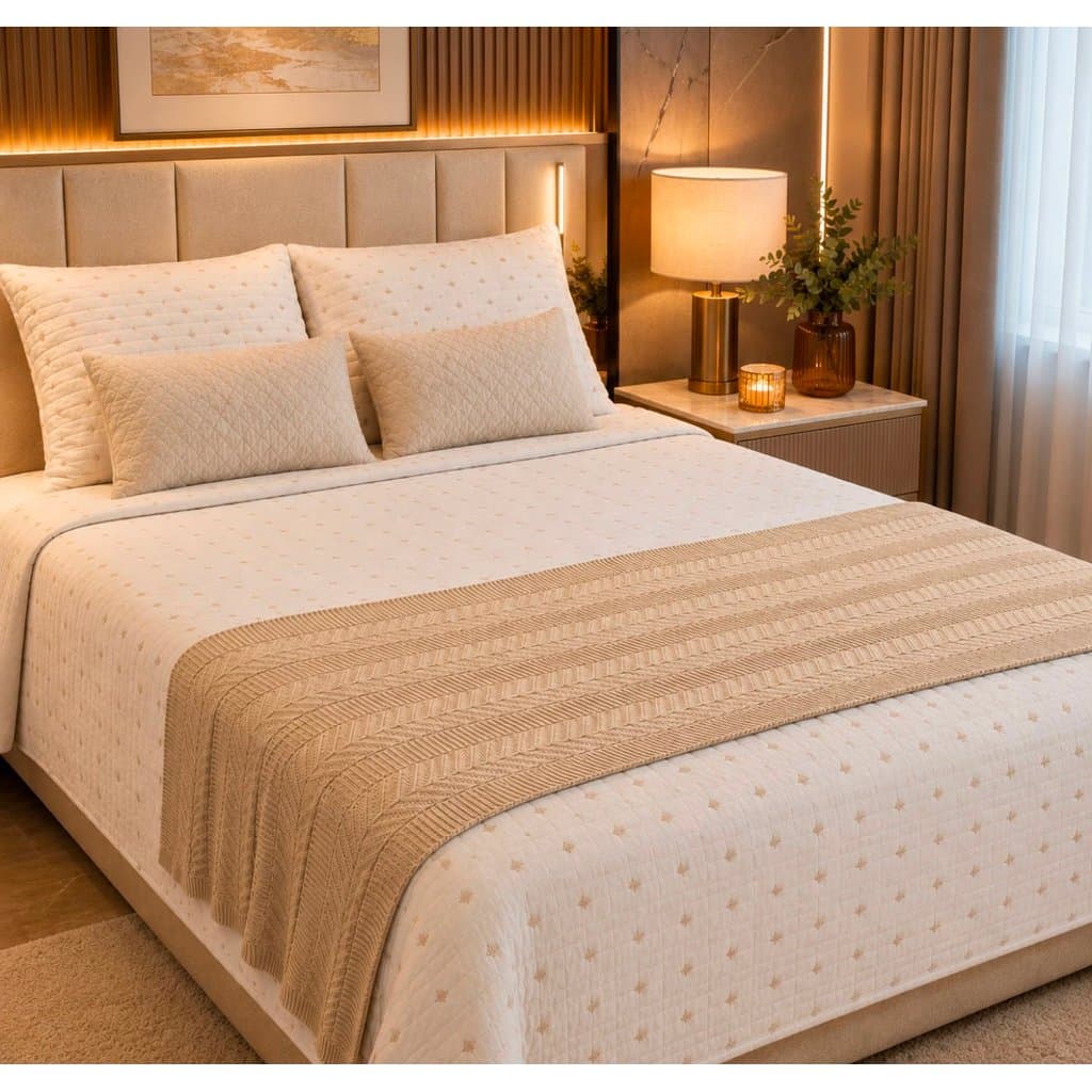 PESEIRA CAMA EM TRICOT MANTA TRANÇADO LUXO SOFÁ OU CAMA