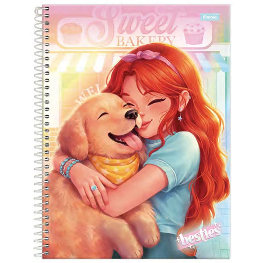 Caderno Capa Dura Besties
