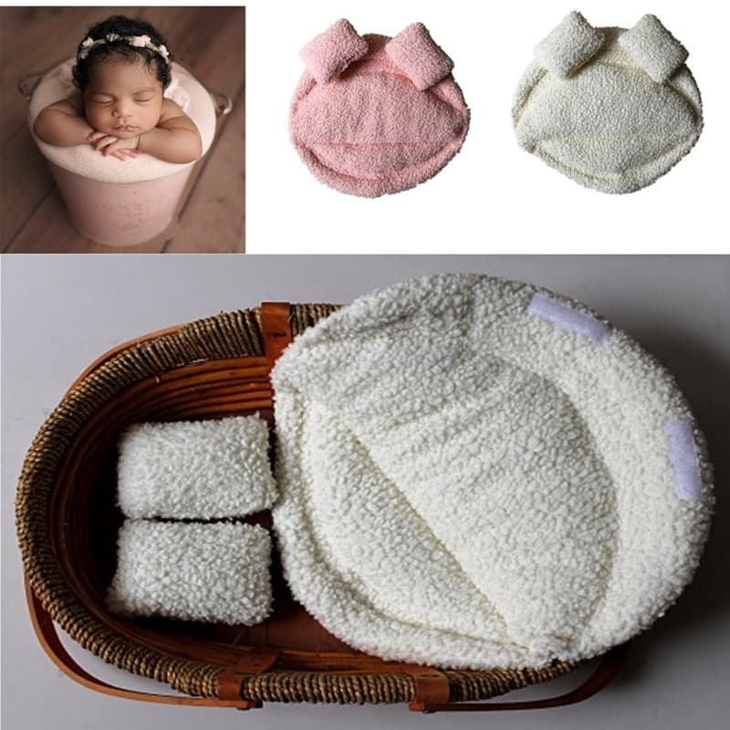 Adereços Para Fotografia De Bebê Recém-Nascido Posando Travesseiro Cesta Enchimento Foto Prop Almofada Cobertor Cenários