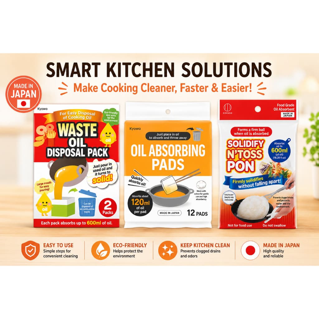 Waste Oil Disposal | Waste Oil Absorbent Pads・Used treatment agent・Used Oil Disposal KitMade in Japan【Direct...