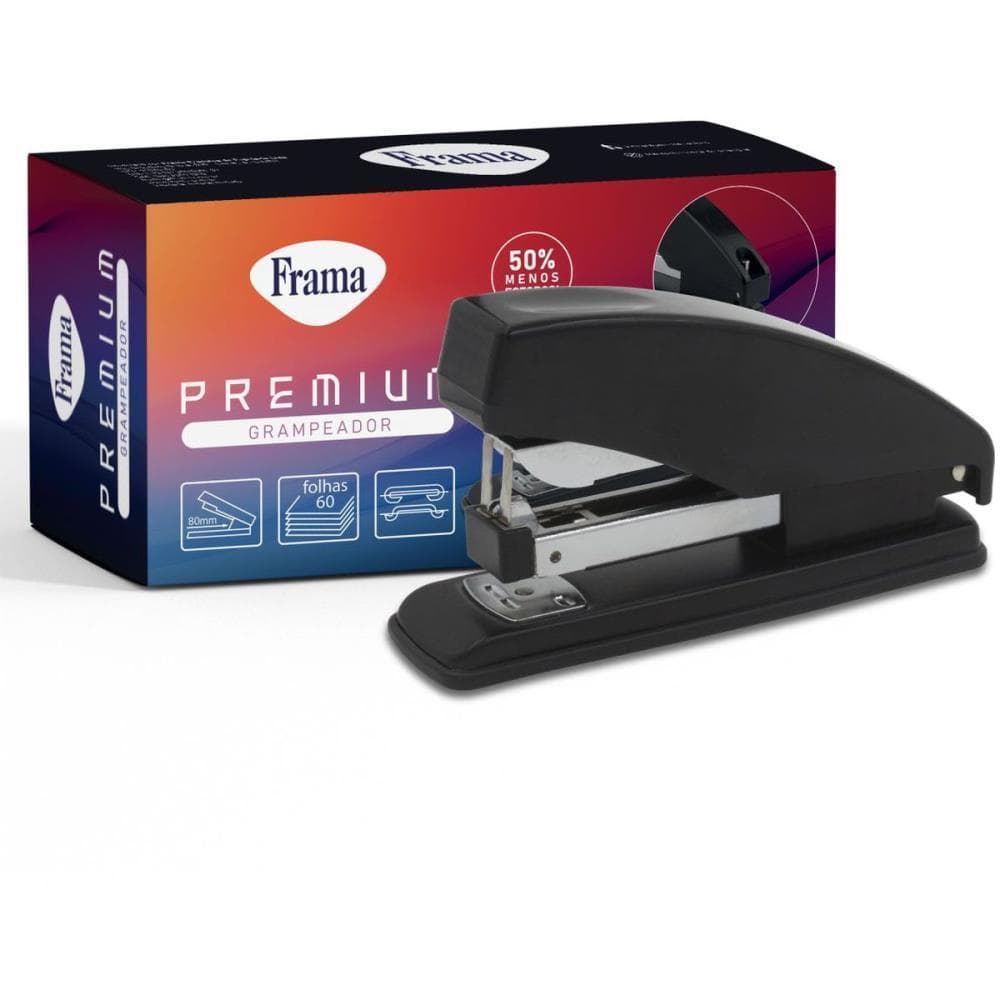 Grampeador Metal P/60FLS 23/10 Preto 16,5CM