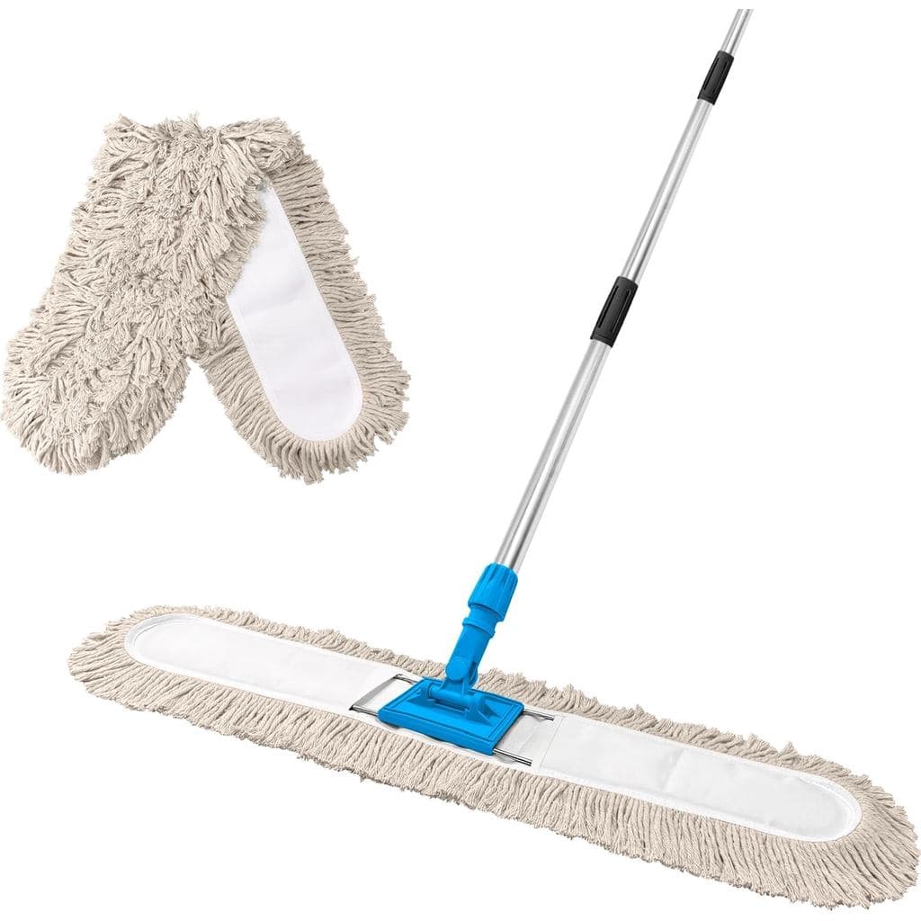 ARTIPOLY Mop Comercial de 41” para Limpeza de Pisos, Mop Seco Industrial com Cabo Longo e Resistente, Cabeça de Mop Gran