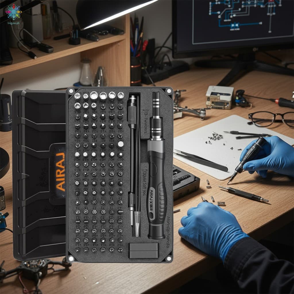 Conjunto De Chave De Fenda De Precisão De Aço 107 Em 1 S2-Kit De Ferramentas Multifuncional Para Reparo De Eletrônicos