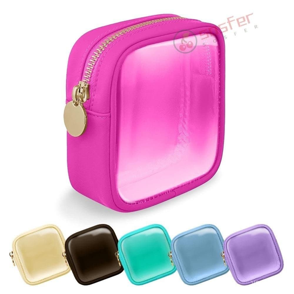 SOSFER Storage Sacos , Saco De Cosmética À Prova D'água Pvc , Mini Multifuncional Com Zíper