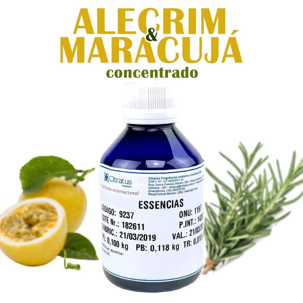 Essência Alecrim & maracujá Citratus 100ml