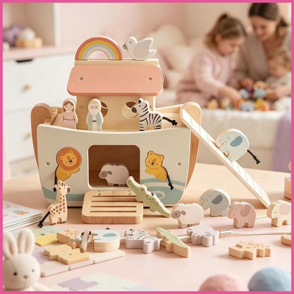 Classificador De Formas 5-Em-1 Aprendizagem Educacional Empilhamento Criança Forma Brinquedos Para Meninos Meninas Casa