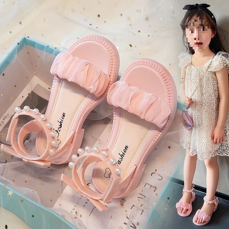 2026 novo estilo Campus meninas sandálias verão princesa influenciador sola macia moda crianças arco impermeável antider