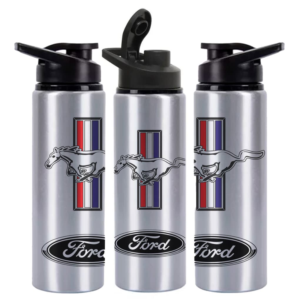 Squeeze Mustang Ford Horse em Alumínio Prata Brilhante 750mL