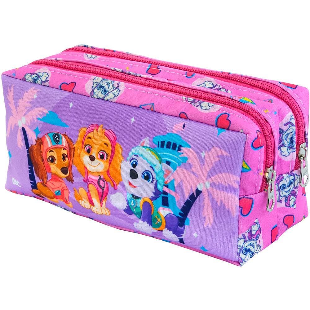 Estojo escolar duplo poliéster Patrulha C. Feminina 5439 DAC