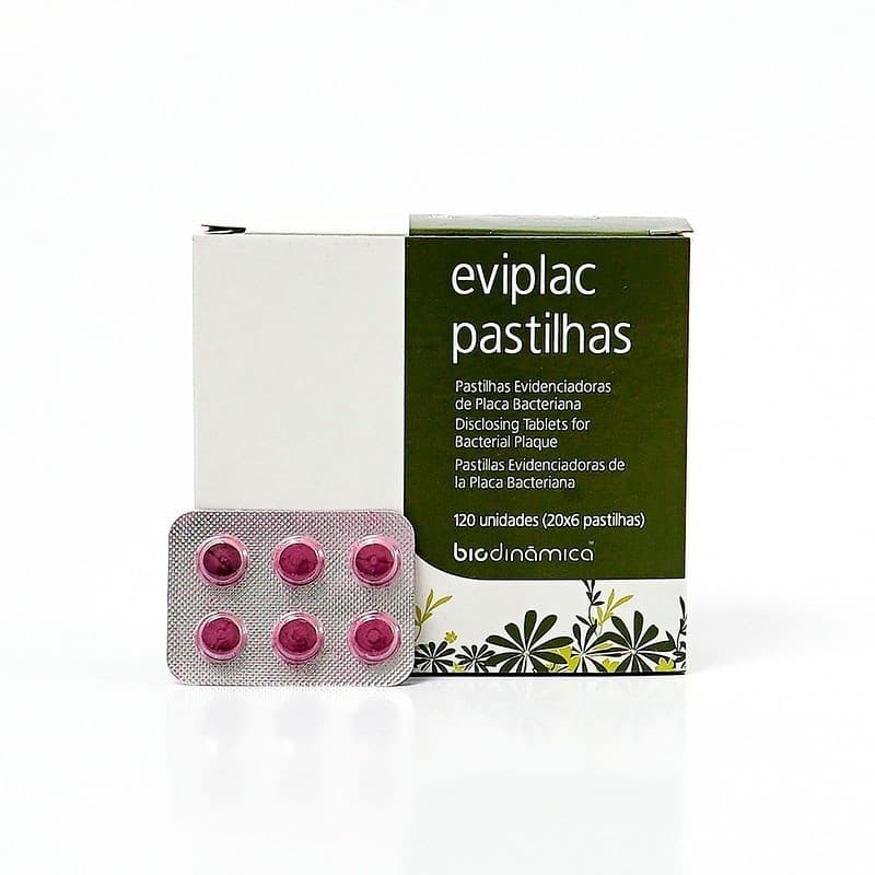Eviplac Evidenciador De Placa 60 Pastilhas - Biodinâmica