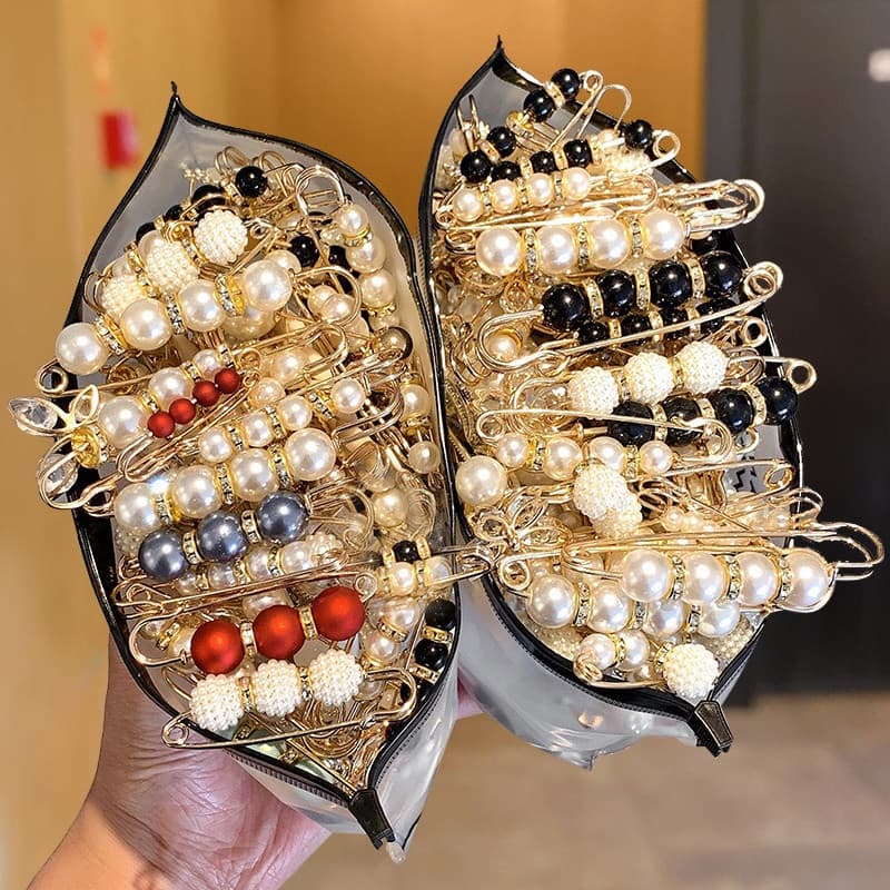 P 18 Unidades Broches De Moda Antiderrapantes Alfinetes De Segurança Estilo Coreano Para Roupas Femininas