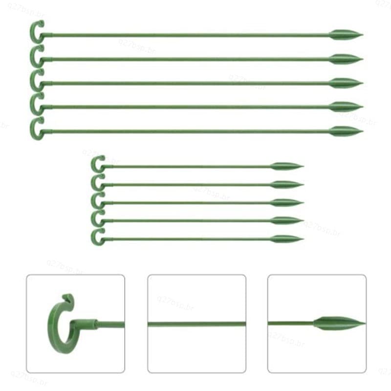 Planta De Plástico Suporta Suporte Flor Escalada Ferramenta Proteção Fixa Suprimentos Jardim Para Orquídea BR27B