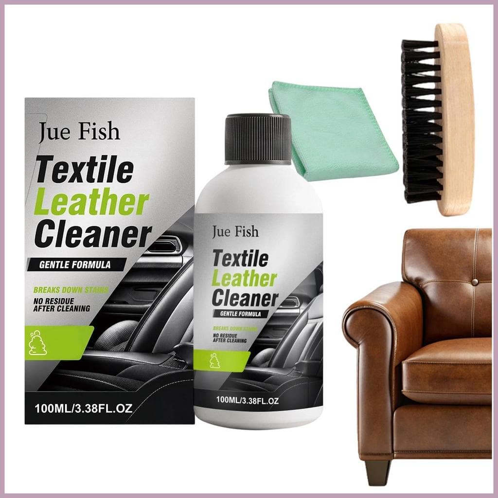 Kit De Limpeza De Assento De Carro Sem Enxágue Solução Não Pegajosa 100ml Limpador De Sofá De Tecido De Couro Para Piso