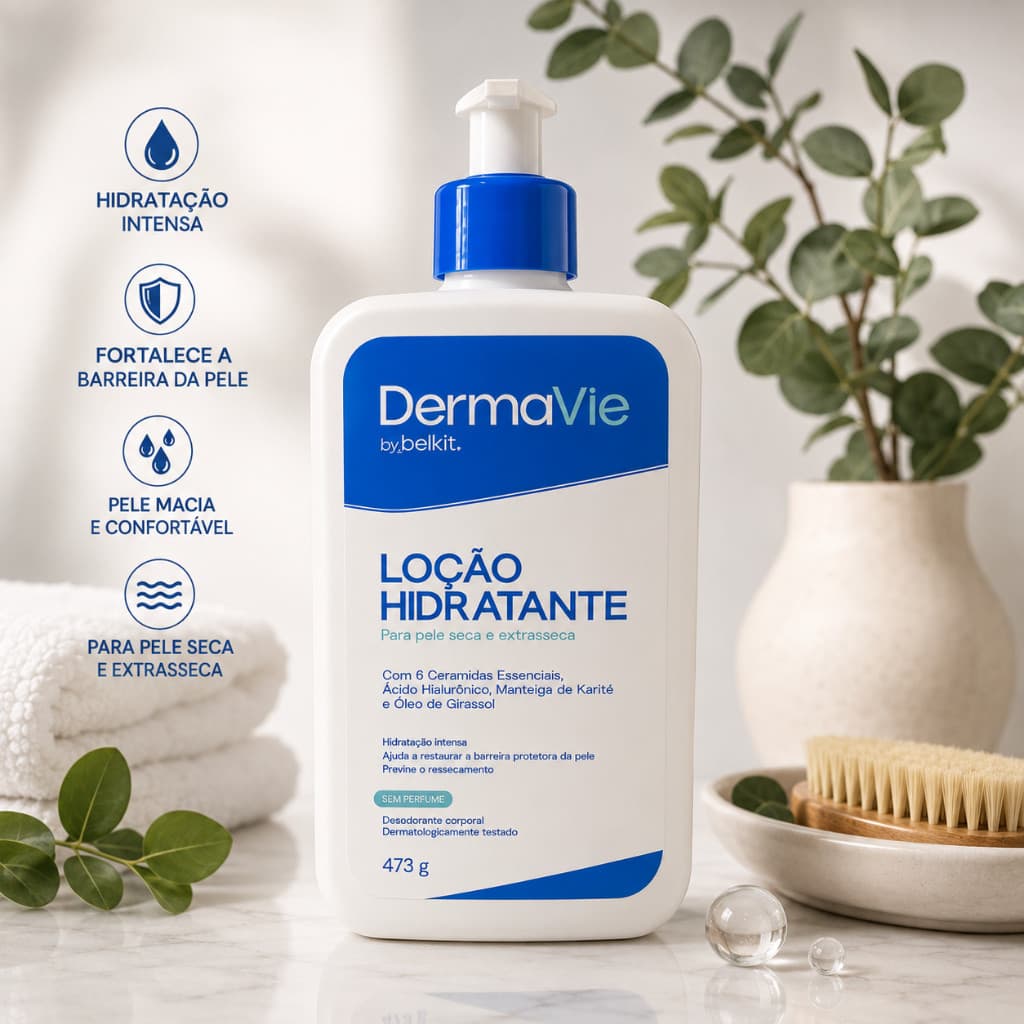 Hidratante Corporal DermaVie Belkit 473g Sem Perfume