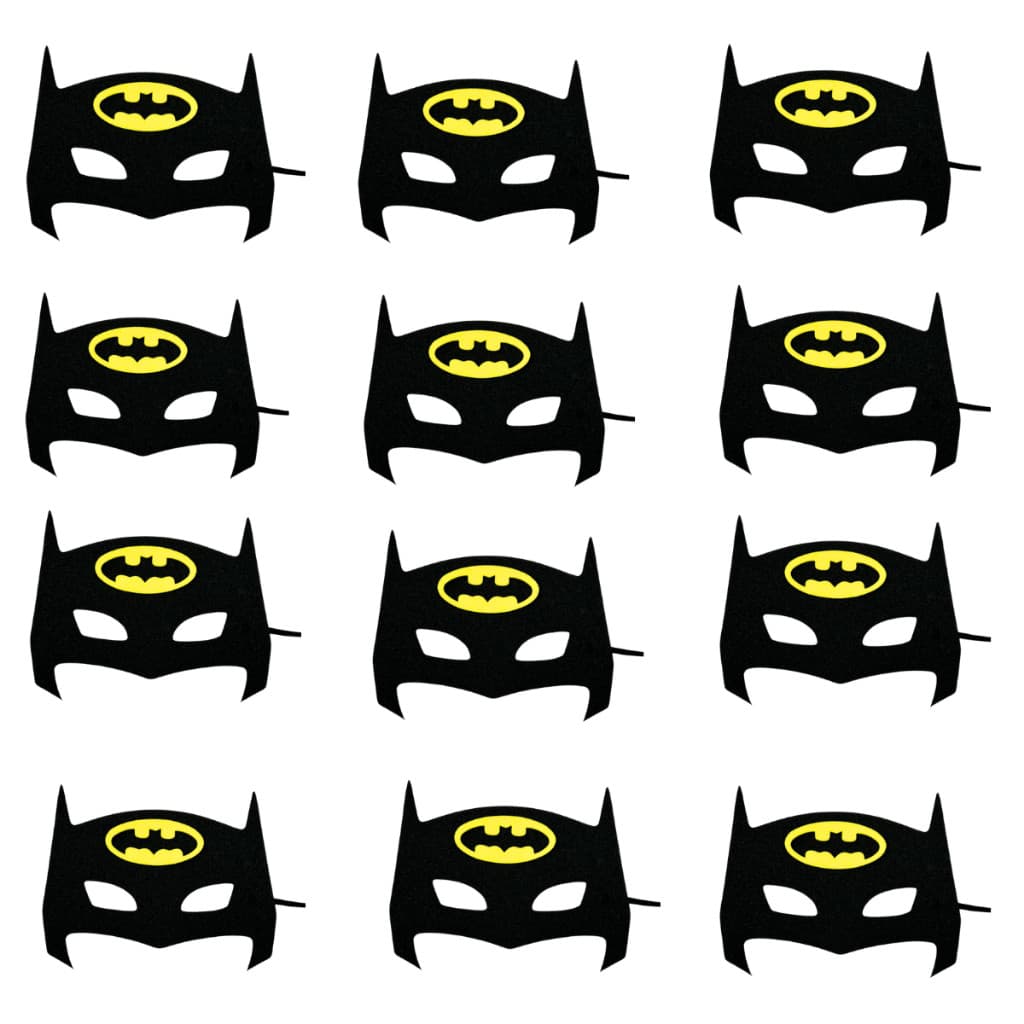 Mascara Batman Fantasia Infantil E.v.a, kit c/ 10 para Festas, lembrancinhas, brincadeiras, entretenimento, hallowem