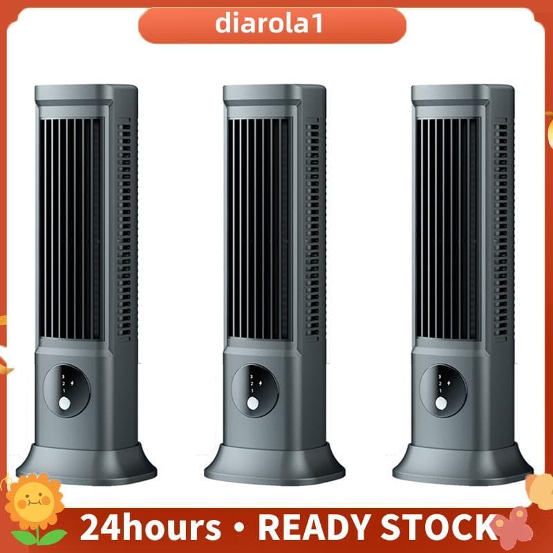 Ventilador Sem Lâmina De Mesa 3X , Ar Condicionado Portátil Recarregável USB Silencioso De Torre De 3 Velocidades
