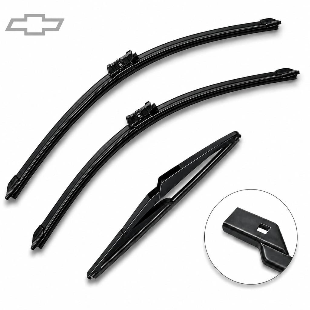 Kit Palhetas Limpador Parabrisa Silicone Chuva Modelos Chevrolet