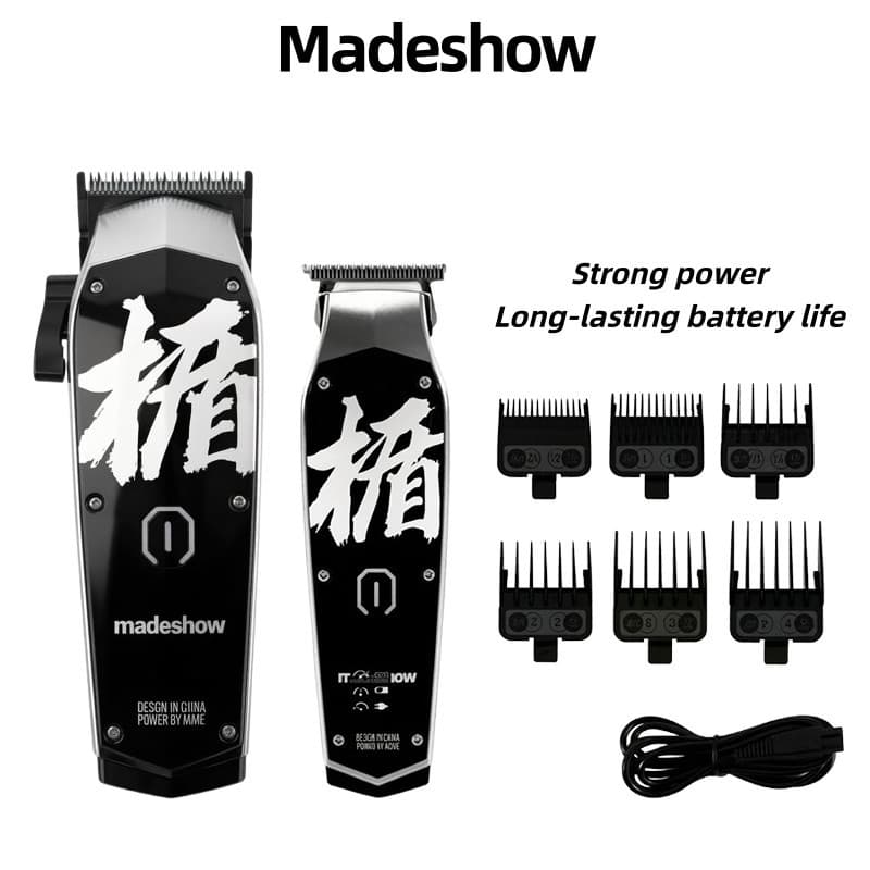 Madeshow M10 Salão De Cabeleireiro Dedicado Silencioso Elétrico Profissional Máquina De Cortar Cabelo Navalha Empurrador