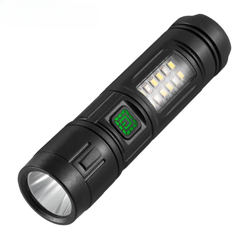 Mini Lanterna Tática Led Recarregável USB-C 7 Modos Luz Forte