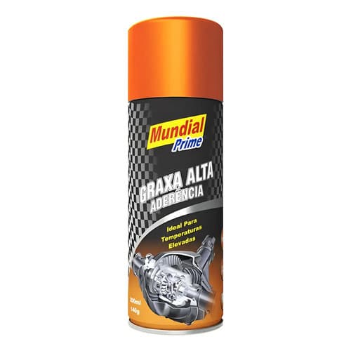 Graxa Spray Mundial Prime MP1 250ml Alta Aderência Lubrificante Metais Borrachas Corrente Profissional Industrial