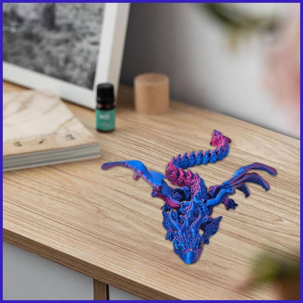 Impressão 3D Dragão Estatueta Mesa Executiva Brinquedos Crianças Adultos Impresso Para Cesta De Páscoa coelmy