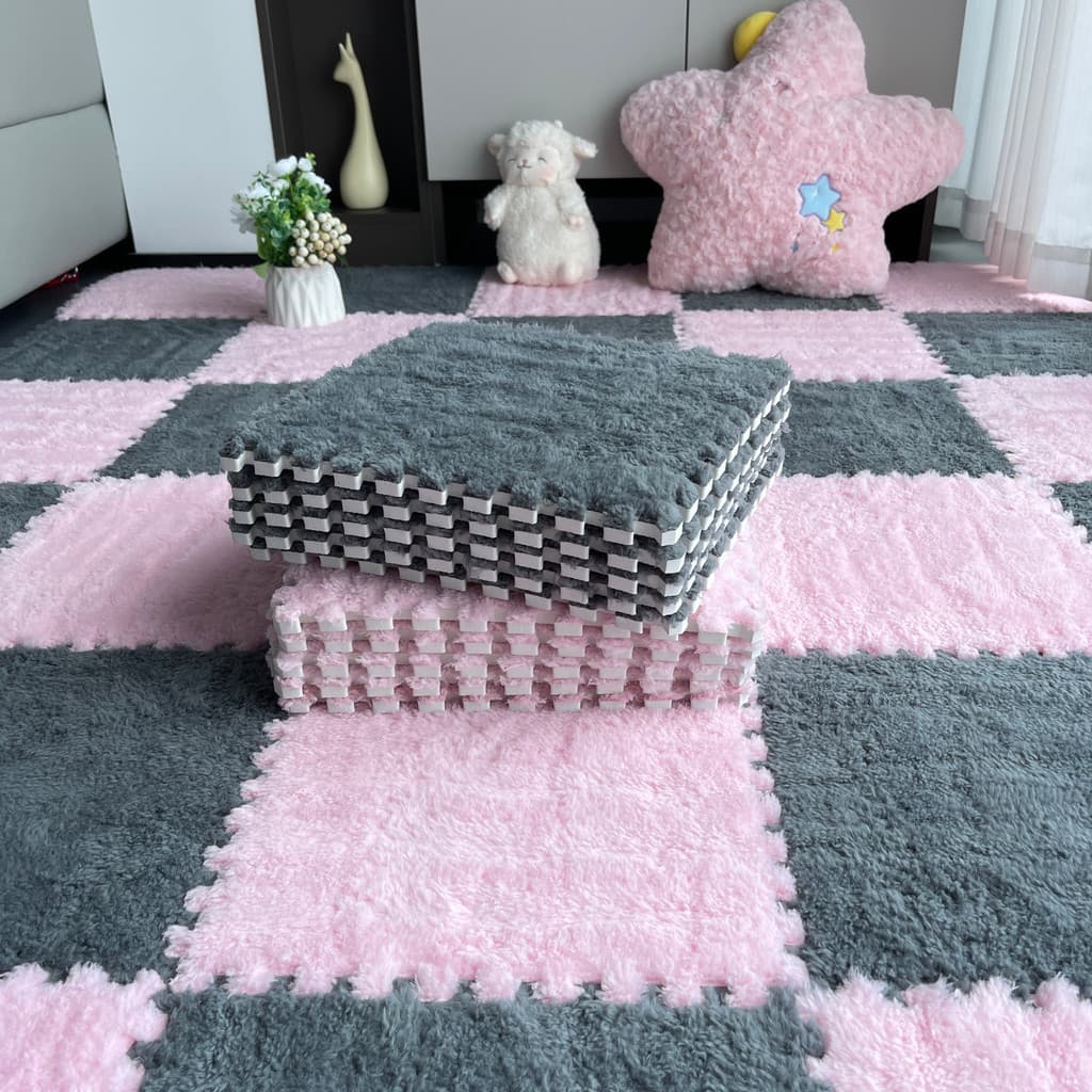 [Novo produto] princesa quarto tapete de pelúcia quarto inverno tapete de cabeceira completo sala estar menina grande ár