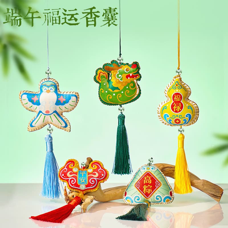 Dragão barco Festival absinto tradicional medicina chinesa saquinho pingente Mosquito repelente saquinho bolsa ornamento