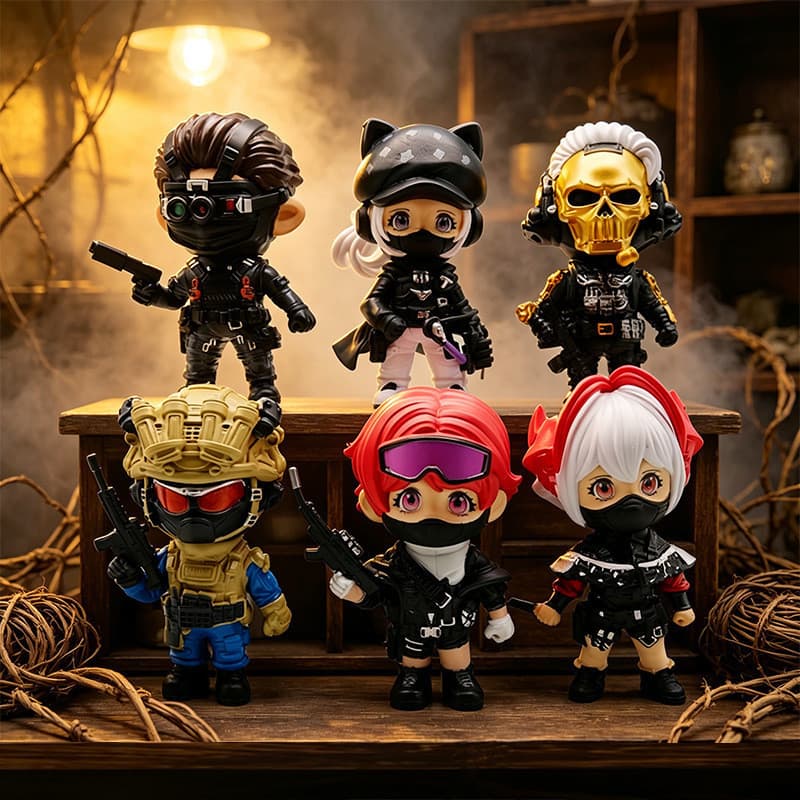 Novo produto Delta ação na moda jogar mercadoria mistério caixa figura influenciador venda quente decoração de mesa mode