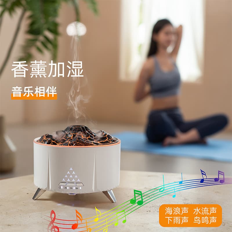 Difusor de Aroma de chama de ruído branco doméstico umidificador inteligente automático Desktop plugue de grande capacid