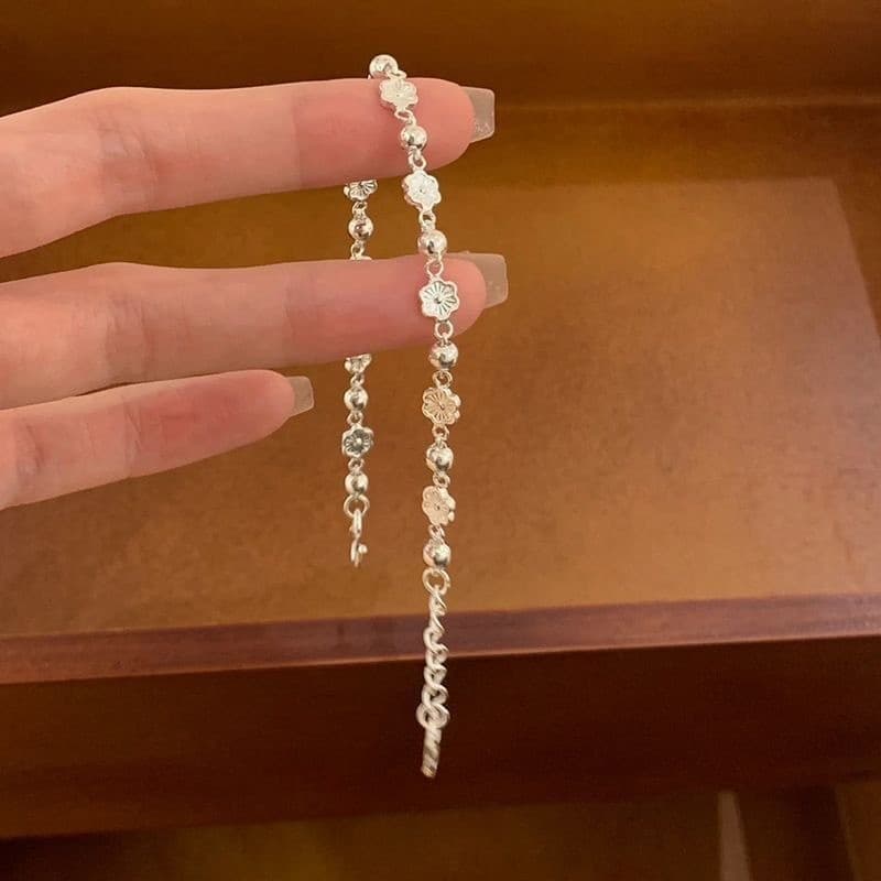 Novo estilo chinês Super fada pêssego queima pulseira feminina pequena flor Floral namoradas pulseira presente para namo