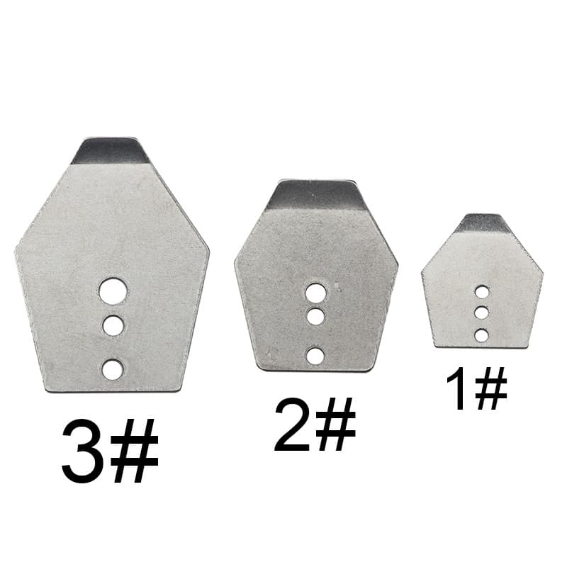 Defletor de aço inoxidável DIY acessórios modificados gancho de chumbo defletor de água gabarito barba cara saia de Sili