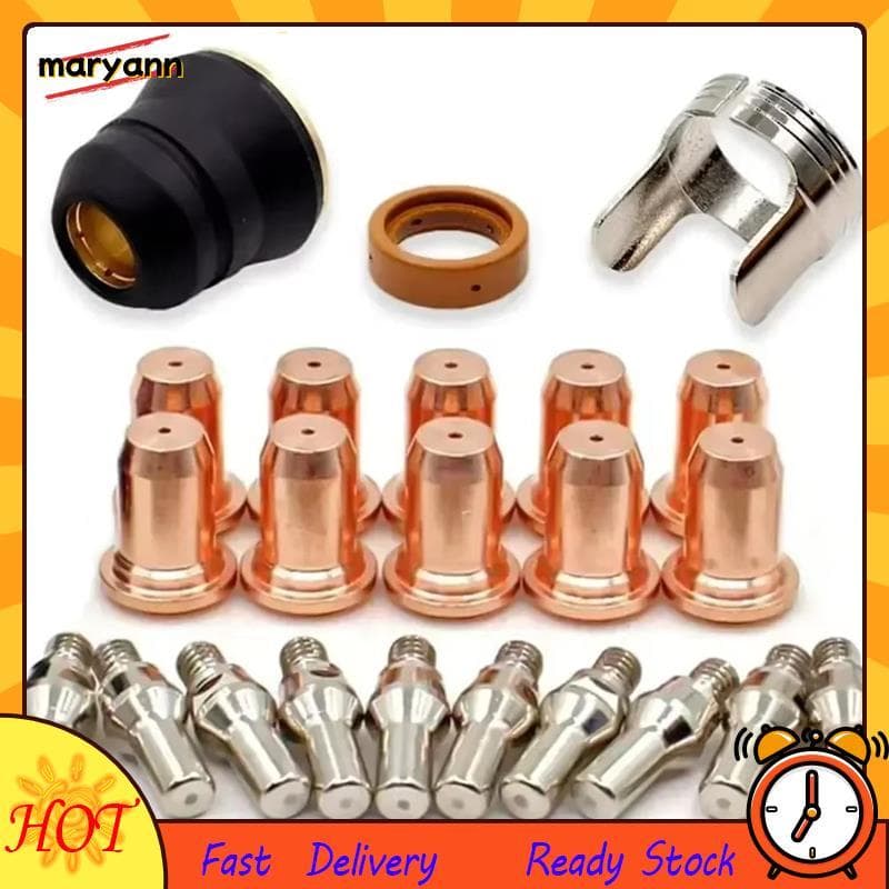 23 Pçs PT-60-40 PT40 Ponta Da Tocha De Corte Plasma 1.0mm 51313 Eletrodo 52582 Lanterna