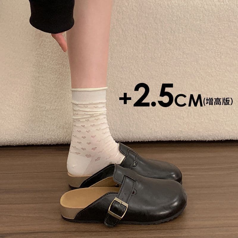 Sapatos femininos Baotou meia chinelos exterior usar sola de cortiça Casual preguiçoso sapatos verão novo estilo All-Mat