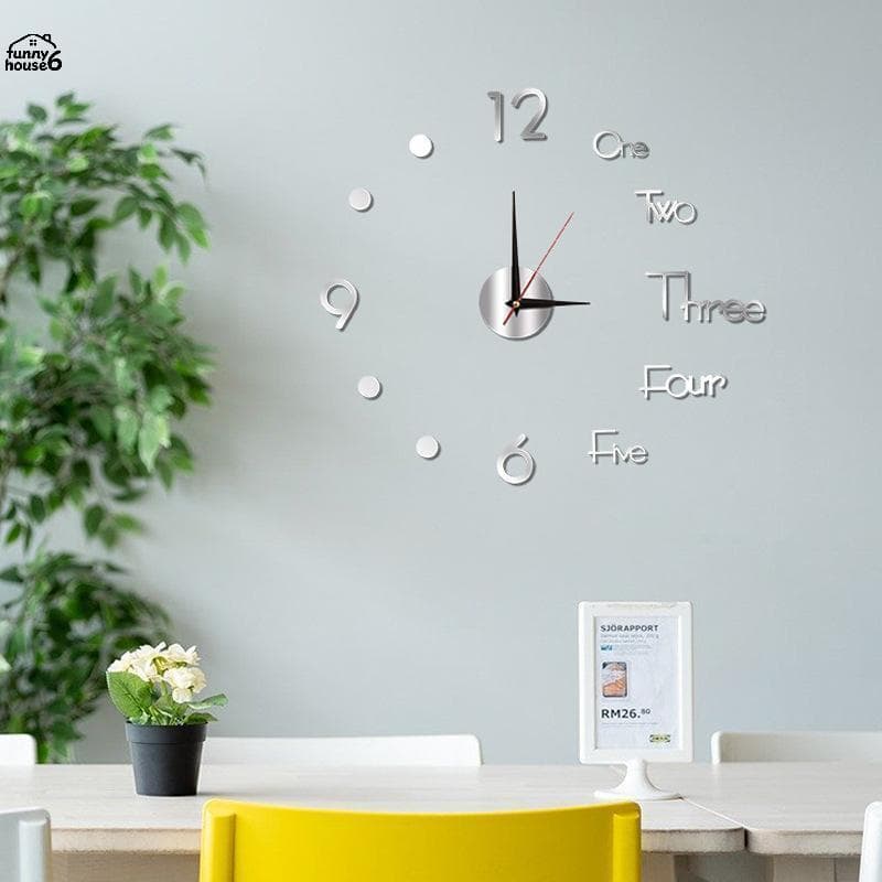 Diversão Versátil Luminosa DIY Parede Clo Brilho No Escuro Silencioso Não Tiing Decoração De Para Casa Quarto Estudo Esc